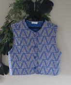 LOFTY MANNER Gilet blauw beige print L🙂, Maat 38/40 (M), Blauw, Lofty Manner, Nieuw