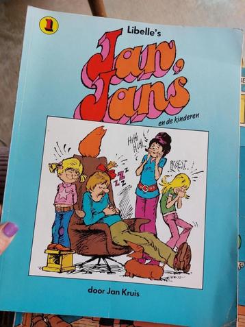 Stapel stripboeken Jan Jans en de kinderen Guust Flater etc beschikbaar voor biedingen