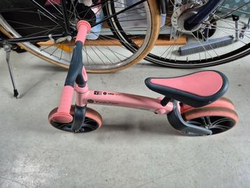 YvolutionY Velo Junior Loopfiets - Roze beschikbaar voor biedingen