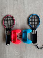 Nintendo Switch Tennis Rackets + JoyCon houders, Ophalen of Verzenden, Gebruikt, Switch, Stuurtje of Sportattribuut