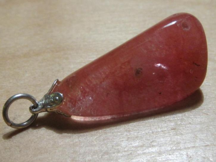 h. 3x aparte edelsteenhanger FRAMBOZENKWARTS (3), Sieraden, Tassen en Uiterlijk, Kettinghangers, Nieuw, Steen of Mineraal, Rood