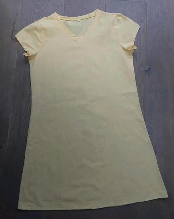Te koop: Eenvoudig maar mooi geel katoenen jurk/tuniek XL beschikbaar voor biedingen