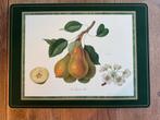 Vier vintage Pimpernel Hooker Fruits placemats van kurk, Huis en Inrichting, Ophalen of Verzenden, Zo goed als nieuw, Bord