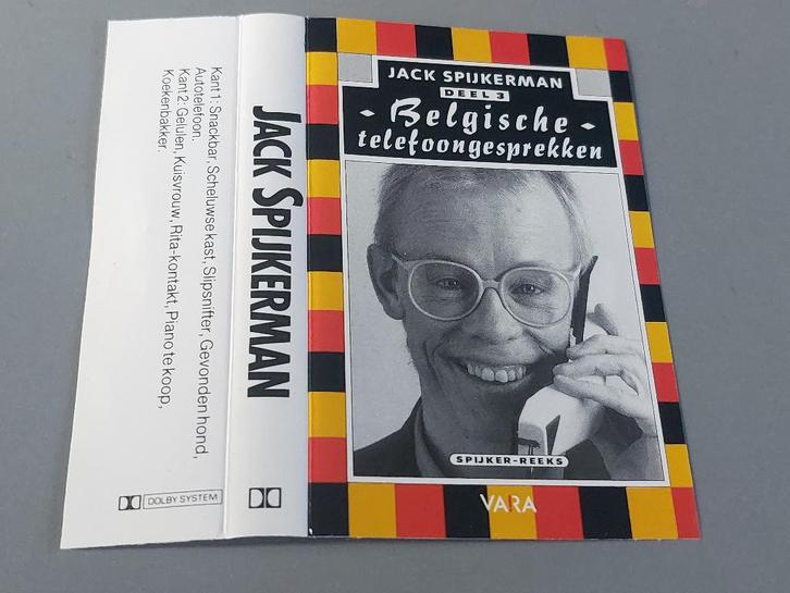 JACK SPIJKERMAN - BELGISCHE TELEFOONGESPREKKEN DEEL 3 (MC), Cd's en Dvd's, Cassettebandjes, Zo goed als nieuw, Origineel, Humor en Cabaret