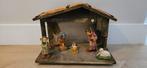 Antieke kerstgroep met stal van Eig. L.V. Holland, Diversen, Kerst, Ophalen of Verzenden