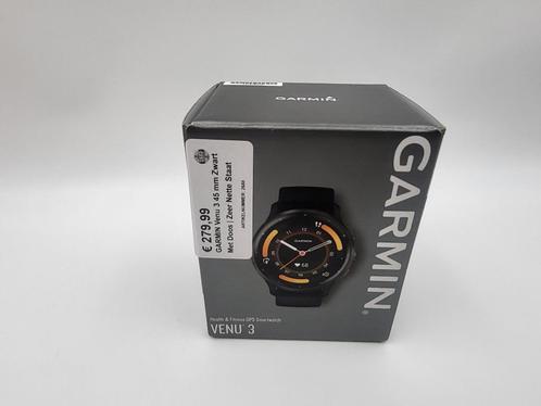 GARMIN Venu 3 45 mm Zwart Met Doos | Zeer Nette Staat, Sieraden, Tassen en Uiterlijk, Sporthorloges, Zo goed als nieuw, Android
