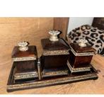 Decoratie houten potjes, Ophalen of Verzenden