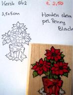 Kerst 862 Houten stempel, Hobby en Vrije tijd, Stempelen, Ophalen of Verzenden, Gebruikt, Houten stempel