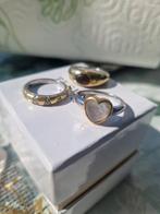 Ti Sento vergulde 925 ringen maat 56/18, 18 tot 19, Gebruikt, Ophalen of Verzenden, Dame