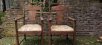 Antiek !  Set van 2  Houten stoelen./ Jaren 60 !, Ophalen