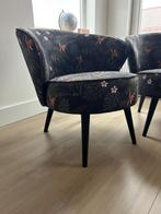 Bloemen Fauteuils Bo (Woood) als nieuw, Huis en Inrichting, Fauteuils, Ophalen, Minder dan 75 cm, Bloemen, Zo goed als nieuw