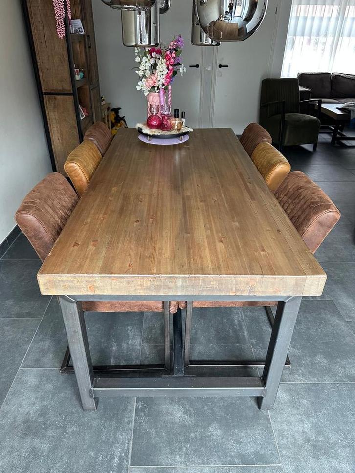 Eettafel & Salontafel - Set, Huis en Inrichting, Tafels | Eettafels, Gebruikt, 50 tot 100 cm, 150 tot 200 cm, Vijf personen of meer