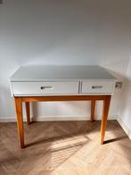 Bureau wit en houten -  Linus desk by Made, Huis en Inrichting, Bureaus, Gebruikt, Ophalen, Bureau