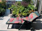 Grosfillex tuinligstoel incl kussen, Ophalen, Zo goed als nieuw