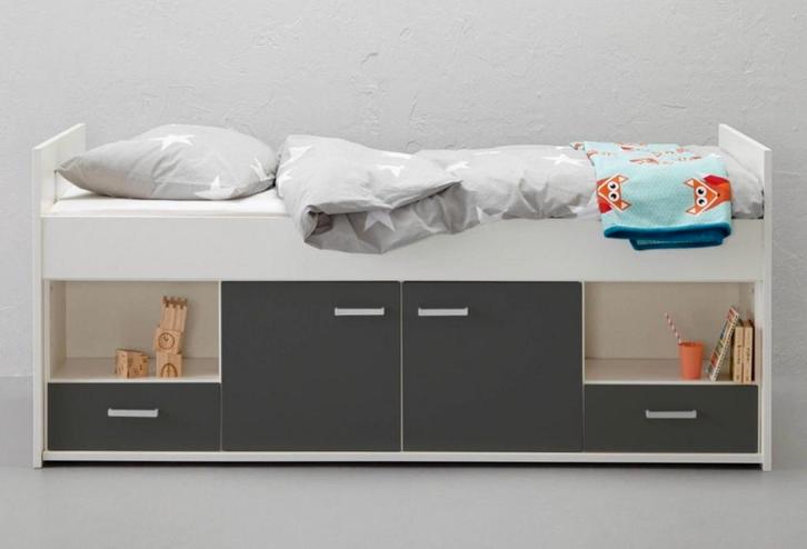 Beter bed kajuitbed, Huis en Inrichting, Slaapkamer | Bedden, Gebruikt, Eenpersoons, 90 cm, 200 cm, Hout, Ophalen