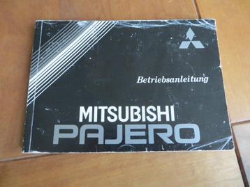 Instructieboek Mitsubishi Pajero kort, softtop, wagon 1985 beschikbaar voor biedingen