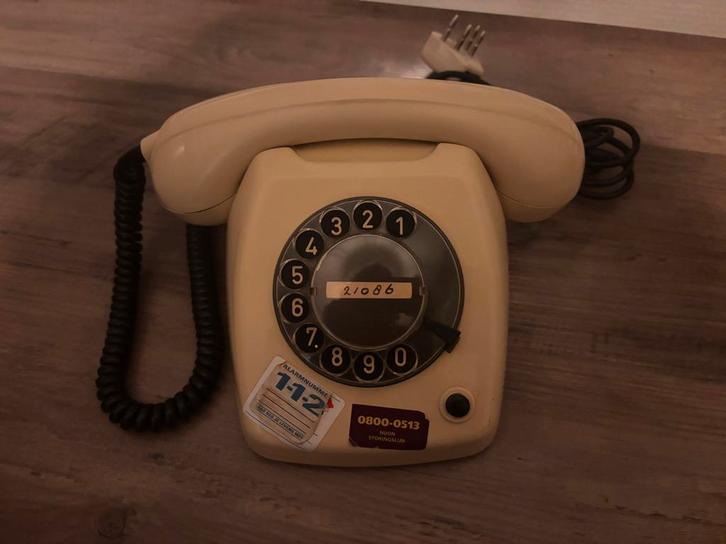 Vintage PTT T65 Deluxe Telefoon - Ivoor, Telecommunicatie, Vaste telefoons | Handsets en Draadloos, Gebruikt, 1 handset, Ophalen of Verzenden