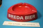 Vintage Café Asbak BREDA BIER - Driehoek Rood kunststof 1970, Ophalen of Verzenden, Gebruikt, Overige typen, Overige merken