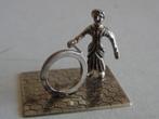 Miniatuur zilver Ei30 hoepelen kinderspe zilveren miniaturen, Antiek en Kunst, Antiek | Goud en Zilver, Verzenden, Zilver