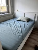 Full Ikea Bed: 140x200, Huis en Inrichting, Slaapkamer | Bedden, Gebruikt, 140 cm, Wit, Hout