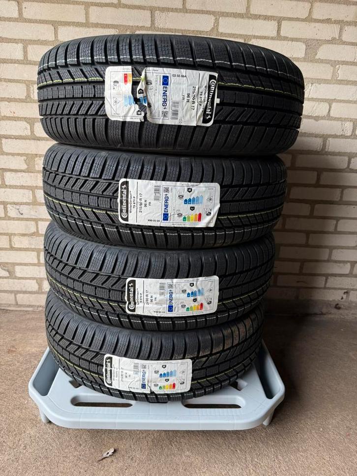NIEUW! CONTINENTAL WINTERCONTACT TS 870P 215/60 R17 SETPRIJS, Auto diversen, Wieldoppen, Nieuw, Ophalen