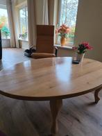 Eiken massieve salontafel, Huis en Inrichting, Tafels | Salontafels, 100 tot 150 cm, Zo goed als nieuw, Minder dan 50 cm, Rechthoekig