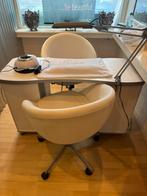 Nageltafel set met 2 stoelen, lamp & afzuiging, Huis en Inrichting, Ophalen of Verzenden, Gebruikt, Bureau
