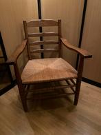 Antieke Decoratieve Stoel met Armleuning, Huis en Inrichting, Stoelen, Gebruikt, Bruin, Ophalen of Verzenden, Eén