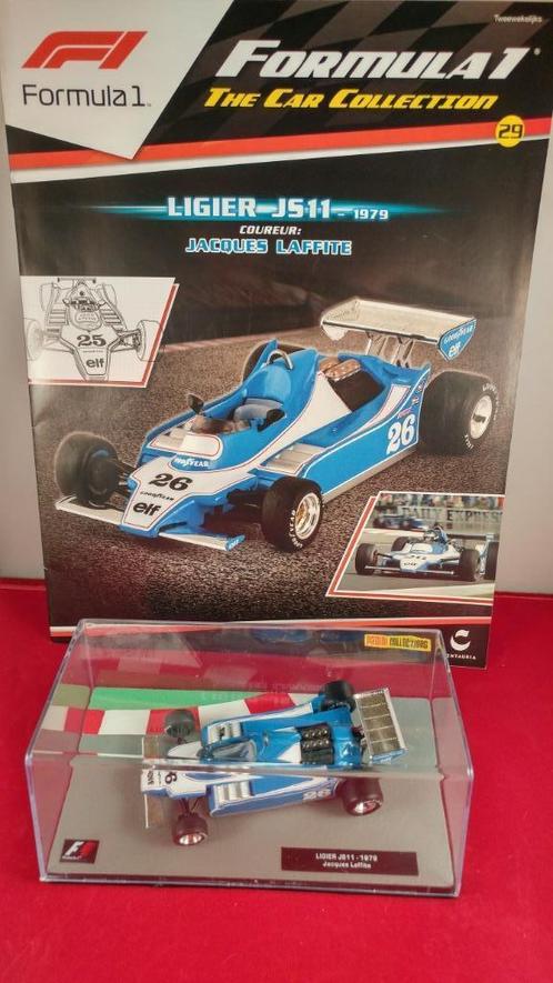 F1 Car Collection - Ligier JS11 - 1979 Jacques Laffite 1:43, Hobby en Vrije tijd, Modelauto's | 1:43, Zo goed als nieuw, Auto