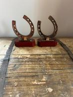 2x Paardensport  prijs trophee  hoefijzer, Ophalen of Verzenden