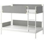Ikea Vitval Stapelbed - Wit/Lichtgrijs, Huis en Inrichting, Slaapkamer | Stapelbedden en Hoogslapers, Ophalen, Tweepersoons, 90 cm