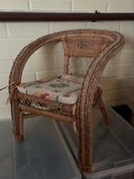 Vintage Riet Kinderfauteuil., Ophalen of Verzenden, Gebruikt, Stoel(en)