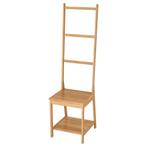 IKEA RÅGRUND Stoel met handdoekenrek, bamboe, Verzenden, 25 tot 50 cm, Minder dan 100 cm