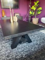 Salontafel zwart gebeitst eiken, Huis en Inrichting, Tafels | Salontafels, Ophalen, 100 tot 150 cm, Eikenhout, 50 tot 100 cm