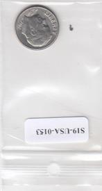 S19-USA-0153 Verenigde Staten 1 dime 1987 D KM# 195a VF Roos, Verzenden, Noord-Amerika
