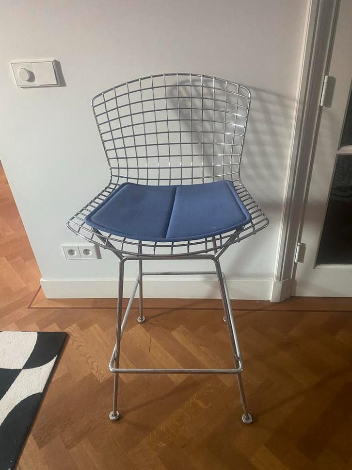 Knoll Bertoia Barkruk - Designklassieker, Huis en Inrichting, Stoelen, Gebruikt, Drie, Metaal, Overige kleuren, Ophalen