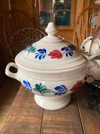 Boerenbont soep terrine, Huis en Inrichting, Keuken | Servies, Ophalen of Verzenden, Zo goed als nieuw, Kom(men), Aardewerk