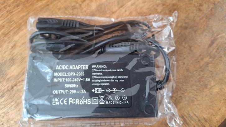 Voedingsadapter 29V2A, Telecommunicatie, Mobiele telefoons | Batterijen en Accu's, Nieuw, Ophalen of Verzenden