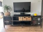 Industrieel stalen TV-meubel, Ophalen, Gebruikt, 150 tot 200 cm, Minder dan 100 cm
