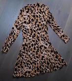 Te koop: Mooie panter gevlekte jurk, oranje/zwart  MT: S, Kleding | Dames, Carnavalskleding en Feestkleding, Carnaval, Ophalen of Verzenden