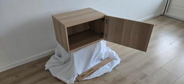 3 ikea besta wandmeubel kastjes met ophangrails - afbeelding 7