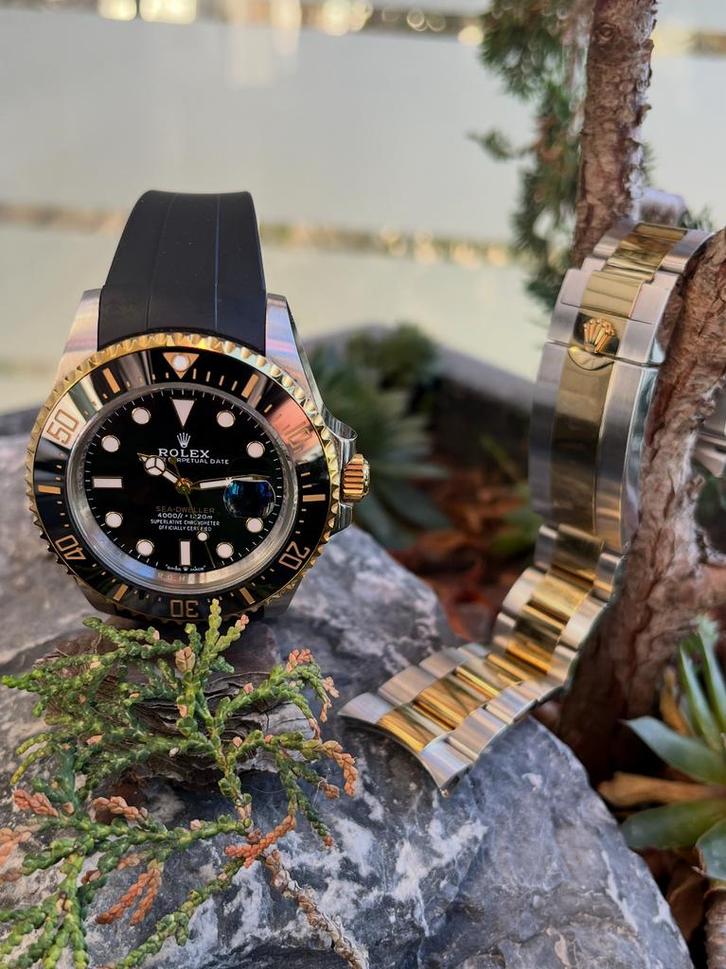 Rolex Sea-Dweller horloge Two tone Automaat goud staal, Sieraden, Tassen en Uiterlijk, Horloges | Heren, Zo goed als nieuw, Polshorloge