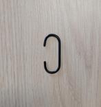 C-haak verzinkt, zwart gepoedercoat, 39mm, 39 stuks, Ophalen of Verzenden, Nieuw