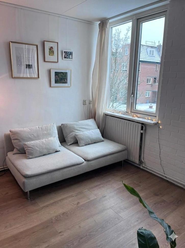 GUNNARED BEIGE IKEA SÖDERHAMN 3-zitsbank, Huis en Inrichting, Banken | Bankstellen, Gebruikt, Rechte bank, Driepersoons, 150 tot 200 cm