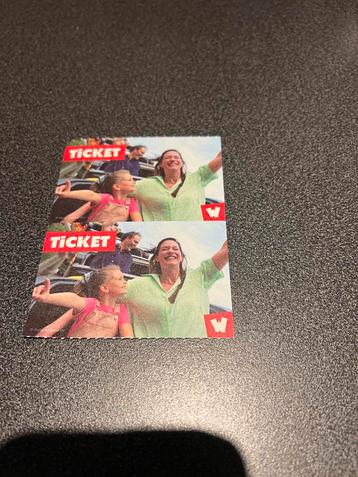 Walibi tickets 2x . Met parkeer ticket beschikbaar voor biedingen