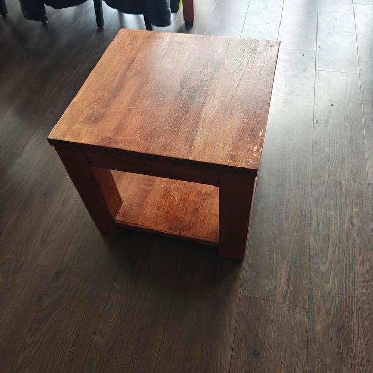 Bijzettafels 2x, Huis en Inrichting, Tafels | Salontafels, Zo goed als nieuw, Minder dan 50 cm, 50 tot 100 cm, Vierkant, Ophalen