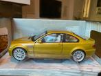 1:18 BMW (E46) M3 Coupe Phoenix geel 2000 Solido / JJTOP, Hobby en Vrije tijd, Modelauto's | 1:18, Nieuw, Solido, Ophalen of Verzenden