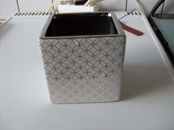 wit/zilver kerst sierpot, Diversen, Kerst, Nieuw, Ophalen