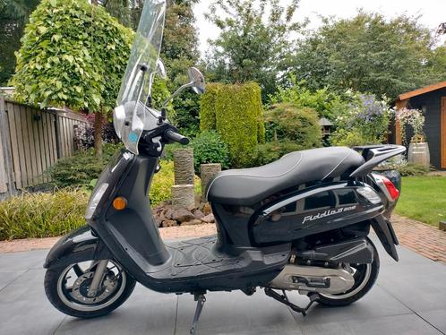 SYM Fiddle 2 50S Euro 4 – Zwart – Slechts 4.100 km, Fietsen en Brommers, Snorfietsen en Snorscooters, Gebruikt, SYM, Benzine, Ophalen