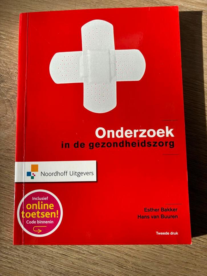 Onderzoek in de gezondheidszorg - Bakker & van Buuren, Boeken, Studieboeken en Cursussen, Zo goed als nieuw, HBO, Gamma, Ophalen of Verzenden